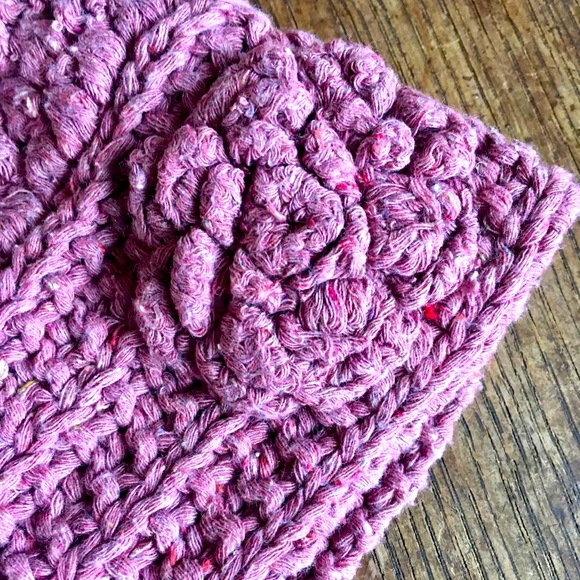 Dusty Rose Hemp and Cotton Hat - Picture 2 of 4